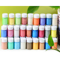 24 Colors Cosmetic Grade Mica Color Mica Powder Pigment Set for Llipgloss/Plastics/Resin/Paints/Nail Polish